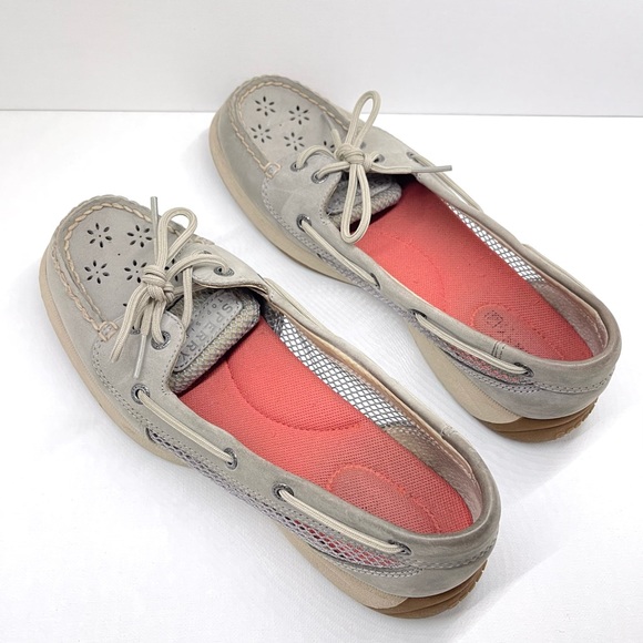 SPERRY TOP-SIDER — WOMENS ROSEFISH BOAT SHOES, MEMORY FOAM, PINK & GREY, US 7.5M - Picture 9 of 16